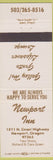Matchbook Cover - Newport Inn OR