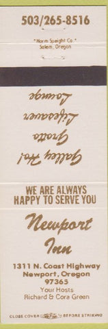 Matchbook Cover - Newport Inn OR