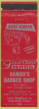 Matchbook Cover - Ramon's Barber Shop Oakland CA WEAR