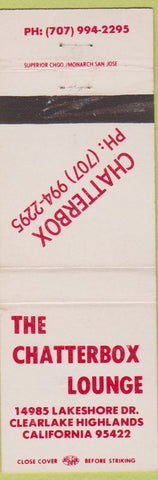 Matchbook Cover - Chatterbox Lounge Clearlake Highlands CA