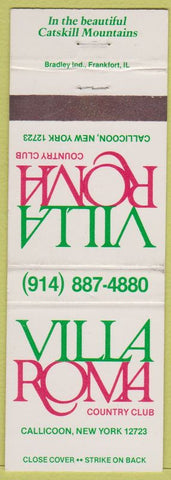 Matchbook Cover - Villa Roma Country Club Callicoon NY