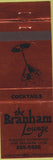 Matchbook Cover - Branham Lounge San Jose CA