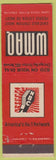 Matchbook Cover - WMAQ Radio Chicago IL NBC 670