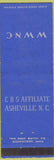 Matchbook Cover - WWNC Radio CBS Asheville NC