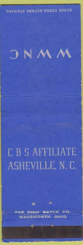 Matchbook Cover - WWNC Radio CBS Asheville NC