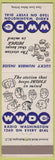 Matchbook Cover - WWDC Radio 1260 Washington DC
