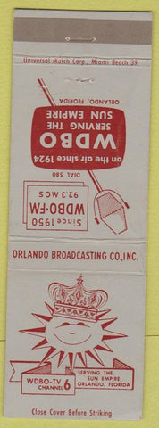 Matchbook Cover - WDBO Radio Orlando FL