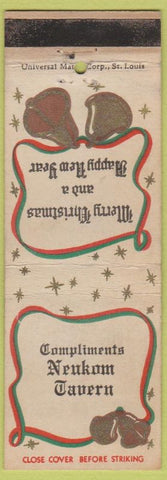 Matchbook Cover - Neukom Tavern Christmas NO TOWN