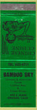 Matchbook Cover - Bamboo Sky Chinese Food Orange CA green