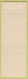 Matchbook Cover - Chinese Inn Restaurant Menlo Park CA teal