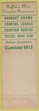 Matchbook Cover - Mar Doel's Restaurant Drum Bar Buffalo NY