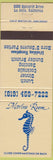 Matchbook Cover - Marine Room La Jolla CA seahorse