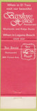 Matchbook Cover - Crown House Laguna Niguel CA