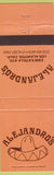 Matchbook Cover - Alejandro's Los Alamitos CA