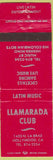Matchbook Cover - Llamarada Club Hollywood CA