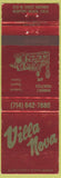 Matchbook Cover - Villa Nova Newport Beach CA
