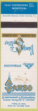 Matchbook Cover - Sambo French Restaurant Montreal QC