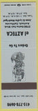 Matchbook Cover - El Azteco Mexican Food Antioch CA blue