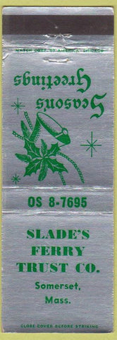 Matchbook Cover - Slade's Ferry Trust Somerrset MA Christmas