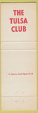 Matchbook Cover - The Tulsa Club