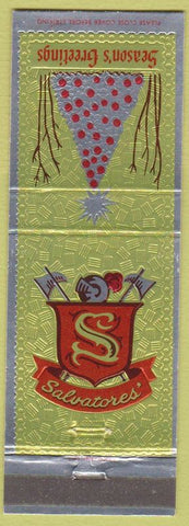Matchbook Cover - Salvatores' Anaheim Downey Paramount CA Christmas