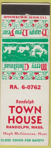 Matchbook Cover - Town House Randolph MA Christmas