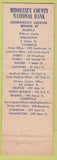 Matchbook Cover - Middlesex County National Bank Lowell Malden MA