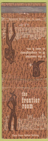 Matchbook Cover - The Frontier Room St Louis MO Montclair Hotel WEAR