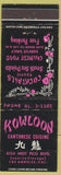 Matchbook Cover - Kowloon Chinese Restaurant Los Angeles CA