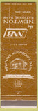 Matchbook Cover - Newton National Bank IA