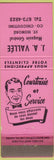 Matchbook Cover - JA Vallee General Store St Honore QC Neon Pink WEAR