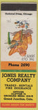 Matchbook Cover - Jones Realty Co Grand Junction CO