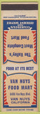 Matchbook Cover - Van Nuys Food Mart Grocery CA