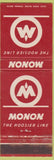 Matchbook Cover - Monon Railroad Hoosier Line
