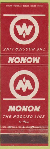 Matchbook Cover - Monon Railroad Hoosier Line