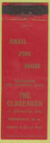 Matchbook Cover - The Clarendon Inn Intervale NH