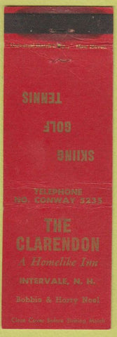 Matchbook Cover - The Clarendon Inn Intervale NH