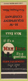 Matchbook Cover - New Idea Tractors HW Eqiupment New Prague MN