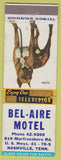 Matchbook Cover - Bel Aire Motel Nashville TN Boxer dog