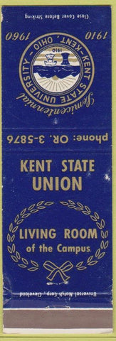Matchbook Cover - Kent State Union University 1960