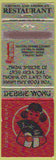Matchbook Cover - Debbie Wong Chinese Restaurant Springfield Ware MA girlie