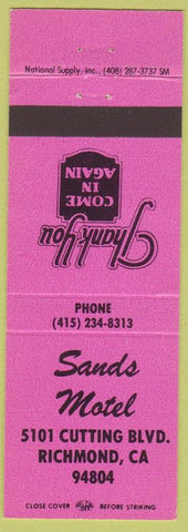 Matchbook Cover - Sands Motel Richmond CA