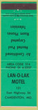 Matchbook Cover - Lan O Lak Motel Camdenton MO green