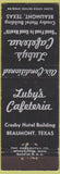 Matchbook Cover - Luby's Cafeteria Beaumont TX