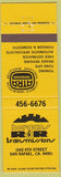 Matchbook Cover - Horgan's R J R Transmissions San Rafael CA
