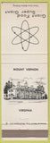 Matchbook Cover - Giant Food Grocery Store Mount Vernon VA