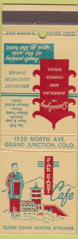 Matchbook Cover - Far East Cafe Chinese Restaurant Grand Junction CO