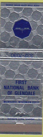 Matchbook Cover - First National Bank Glendale Milwaukee WI