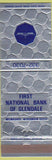 Matchbook Cover - First National Bank Glendale Milwaukee WI