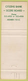 Matchbook Cover - Citizens State Bank Ysleta El Paso TX
